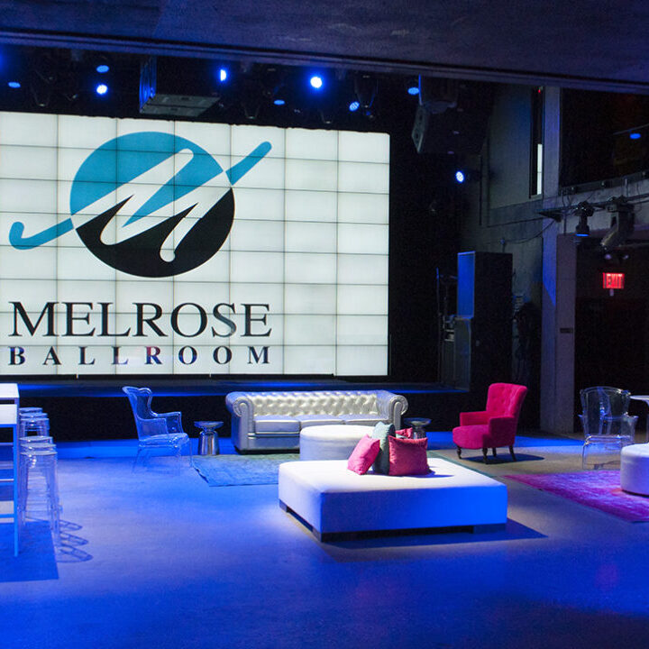 The main ballroom event space at Melrose Ballroom in Long Island City just 5 minutes from Manhattan